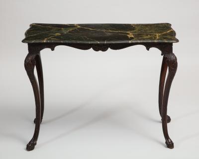 Faux Marble Console Table