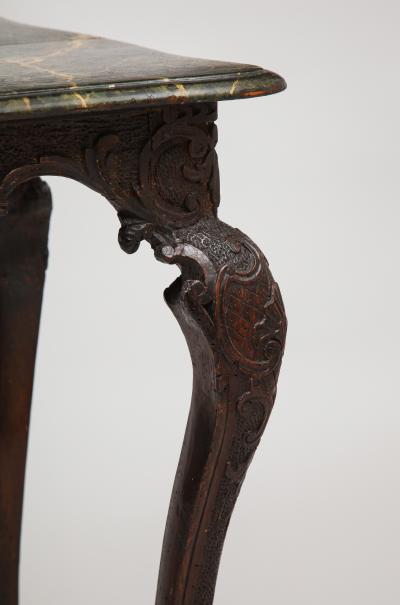 Faux Marble Console Table