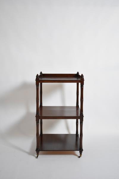 Faux bamboo bookshelves pedestal table 1960s 