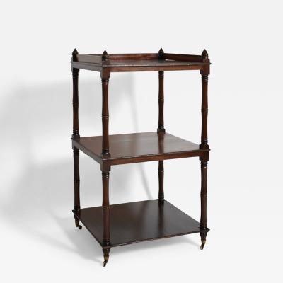 Faux bamboo bookshelves pedestal table 1960s 