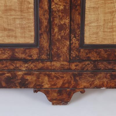 Faux tortoise Painted Italian Sideboard C 1900 