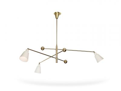 Fedele Papagni 3 Arm Adjustable Ceiling Fixture by Fedele Papagni