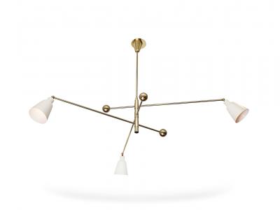 Fedele Papagni 3 Arm Adjustable Ceiling Fixture by Fedele Papagni