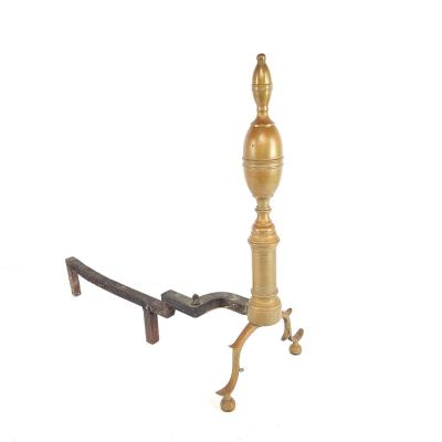 Federal Andirons U S A circa 1800