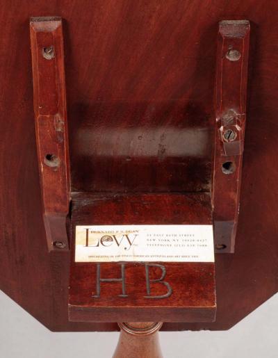 Federal Candlestand with an Octogonal Inlaid Top