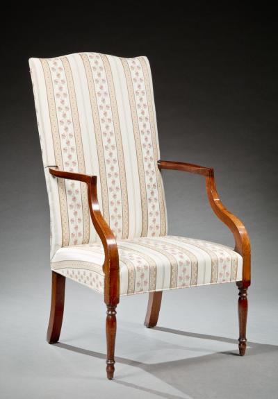Federal Inlaid Lolling Chair