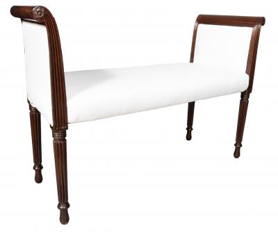 Federal Mahogany Window Bench