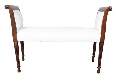 Federal Mahogany Window Bench