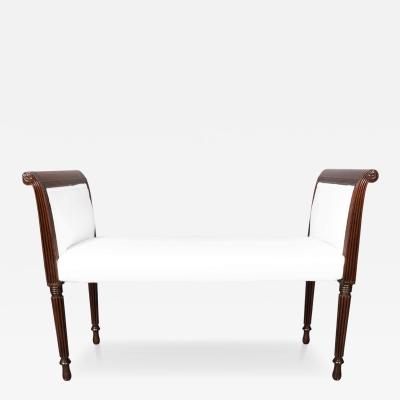 Federal Mahogany Window Bench