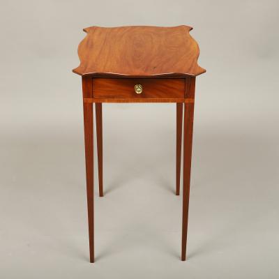 Federal One Drawer Side Table with Turtle Top