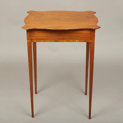 Federal One Drawer Side Table with Turtle Top