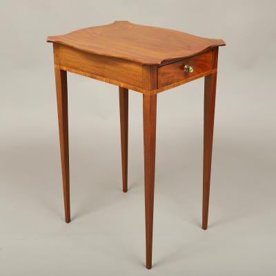 Federal One Drawer Side Table with Turtle Top