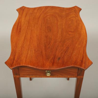 Federal One Drawer Side Table with Turtle Top