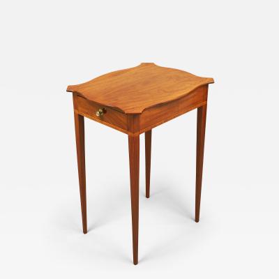 Federal One Drawer Side Table with Turtle Top