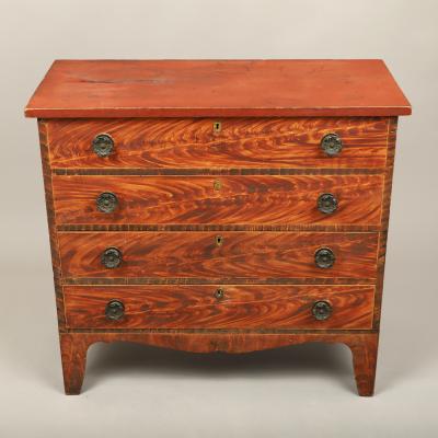 Federal Paint Decorated Mule Chest