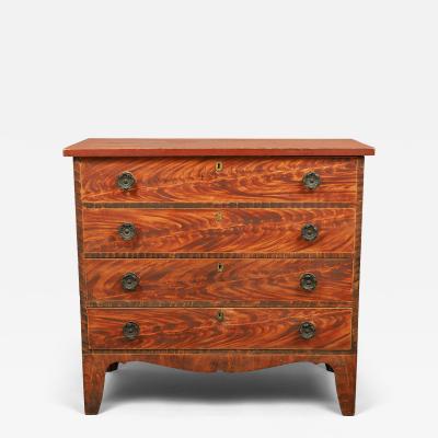 Federal Paint Decorated Mule Chest