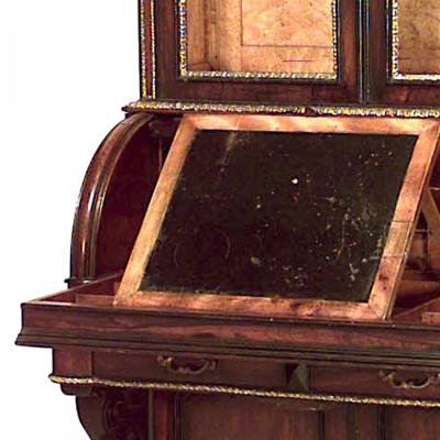 Federal Rosewood Roll Top Secretary