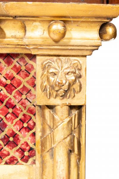 Federal Style Giltwood Overmantel Mirror