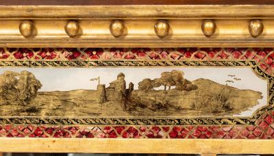 Federal Style Giltwood Overmantel Mirror