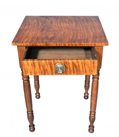Federal Tiger Maple Side Table