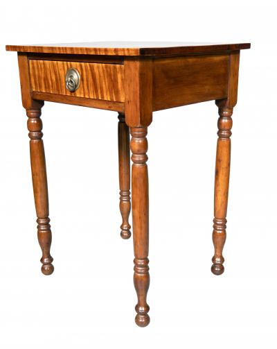 Federal Tiger Maple Side Table