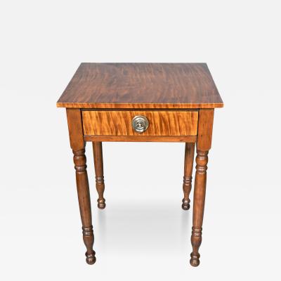 Federal Tiger Maple Side Table