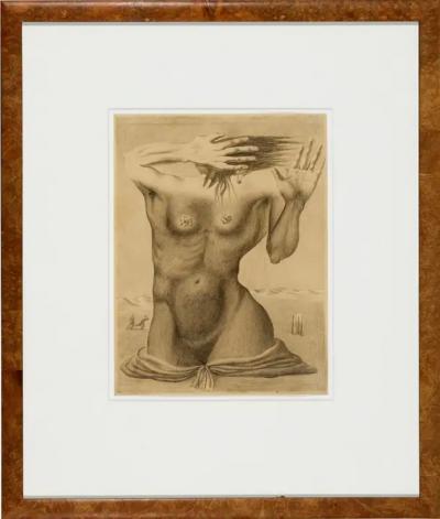 Federico Castellon Surrealist Nude Female Figure