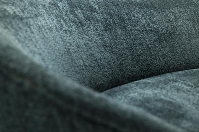 Federico Munari Blue Curved Sofa In The Style Of Federico Munari Italy 1950s