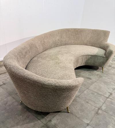 Federico Munari Curved Sofa attributed to Federico Munari Italy 1960s