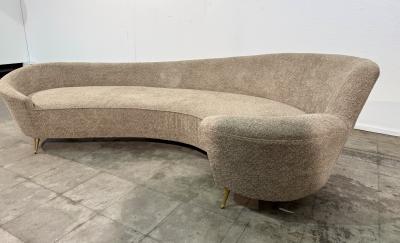Federico Munari Curved Sofa attributed to Federico Munari Italy 1960s
