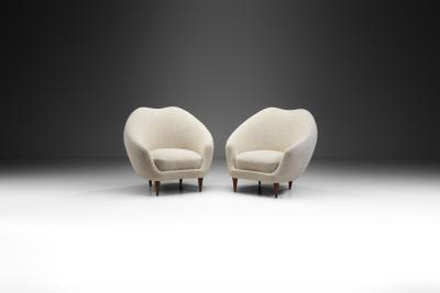 Federico Munari Federico Munari Mid Century Modern Lounge Chairs Italy 1950s