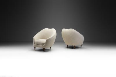 Federico Munari Federico Munari Mid Century Modern Lounge Chairs Italy 1950s