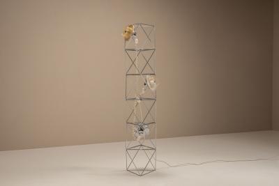 Felice Ragazzo Poliedra Sculptural Space Age Lamp by Felice Ragazzo for Harvey Guzzini Italy