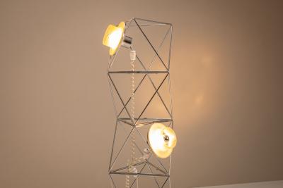 Felice Ragazzo Poliedra Sculptural Space Age Lamp by Felice Ragazzo for Harvey Guzzini Italy