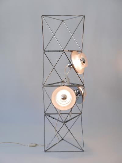 Felice Ragazzo Rare Sculptural Poliedra Floor Lamp by Felice Ragazzo for Guzzini Italy 1970s