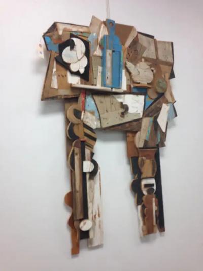 Feliceantonio Botta Abstract Wood Collage by Felice Antonio Botta Italy 20th Century
