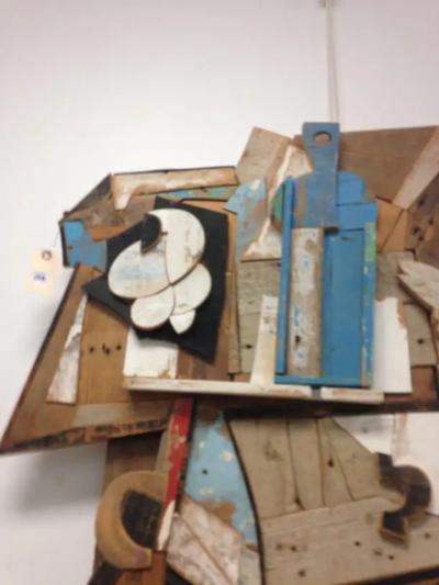 Feliceantonio Botta Abstract Wood Collage by Felice Antonio Botta Italy 20th Century