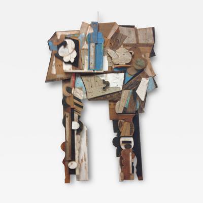Feliceantonio Botta Abstract Wood Collage by Felice Antonio Botta Italy 20th Century