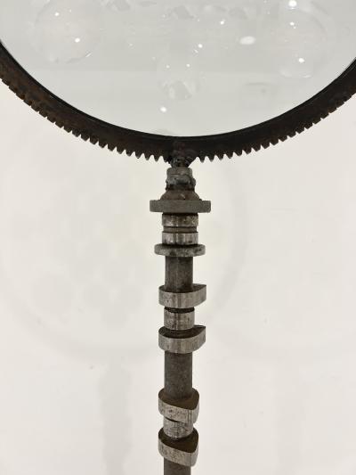 Feliciano Bejar Glass and Iron Magiscope Sculpture by Feliciano B jar