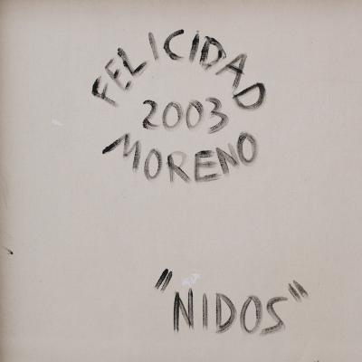 Felicidad Moreno Contemporary Colorful Artwork Nidos by Felicidad Moreno