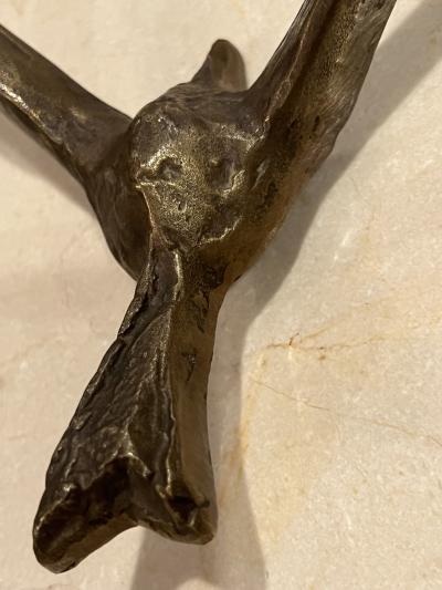 Felix Agostini FELIX AGOSTINI BRONZE BRUTALIST SCONCES