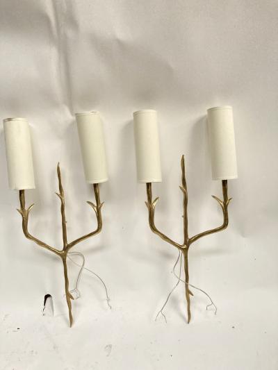 Felix Agostini Pair of 1960s sconces in the style of Felix agostini