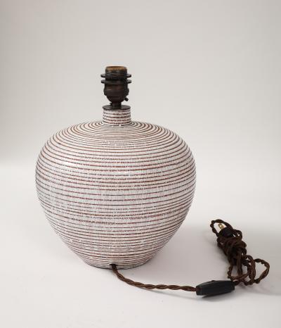 Felix Gete C A B C ramique d Art de Bordeaux F lix G te Lamp France c 1930 Signed