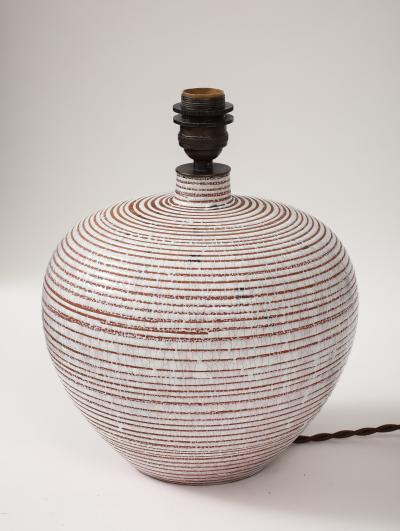 Felix Gete C A B C ramique d Art de Bordeaux F lix G te Lamp France c 1930 Signed