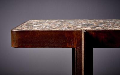 Felix Muhrhofer Handcrafted Admiral Whitney 1 Terrazzo Coffee or Side Table by Felix Muhrhofer