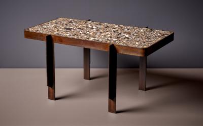 Felix Muhrhofer Handcrafted Admiral Whitney 1 Terrazzo Coffee or Side Table by Felix Muhrhofer