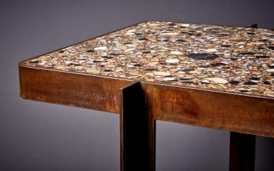 Felix Muhrhofer Handcrafted Admiral Whitney 1 Terrazzo Coffee or Side Table by Felix Muhrhofer
