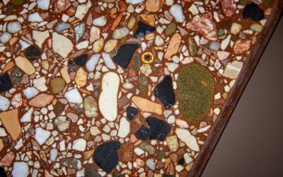 Felix Muhrhofer Handcrafted Admiral Whitney 1 Terrazzo Coffee or Side Table by Felix Muhrhofer