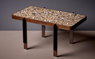 Felix Muhrhofer Handcrafted Admiral Whitney 1 Terrazzo Coffee or Side Table by Felix Muhrhofer