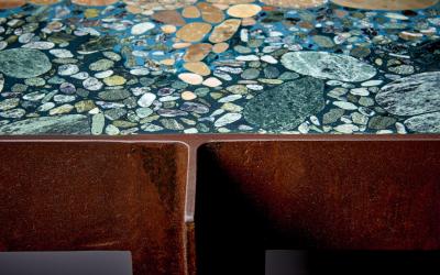 Felix Muhrhofer Handcrafted Felix Muhrhofer Terrazzo Bar Counter Admiral Hertha